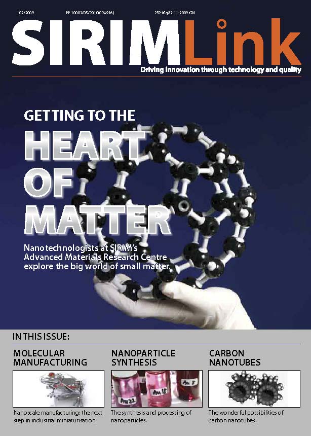 Cover of SIRIMLink, Issue #2, 2009. "Getting to the Heart of Matter". SIRIMLink, Issue #2, 2009. "Getting to the Heart of Matter".